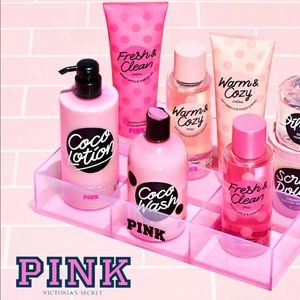 VS PINK Acrylic Makeup Tray Organizer Shelf NEW